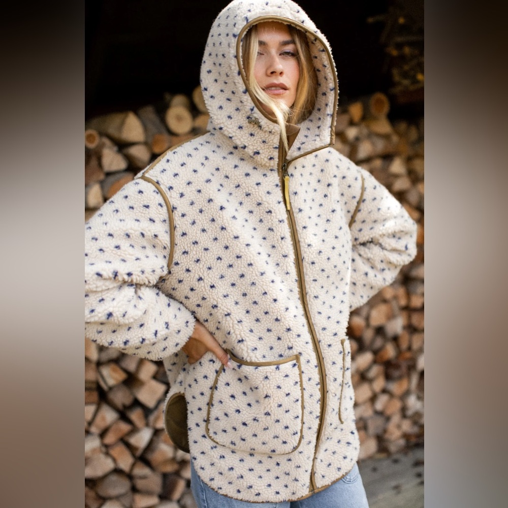 Marea Sherpa Jacket: Birdseye